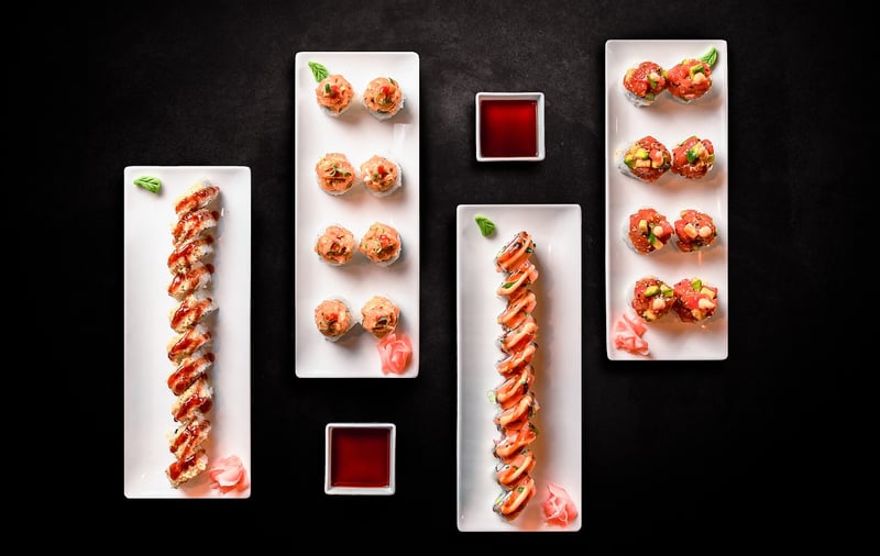 Fusion sushi rolls